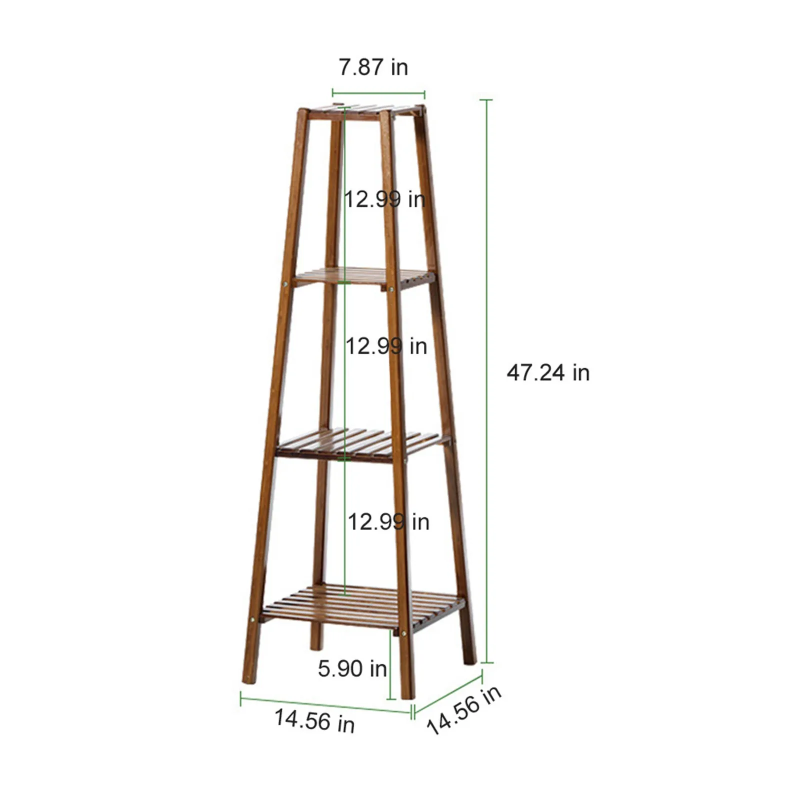 

Bamboo 3/4 Layers Plant Shelves Simple Flower Plant Stand Flower Pots Holder Disply Rack Indoor Home Balcony Decoration Rack