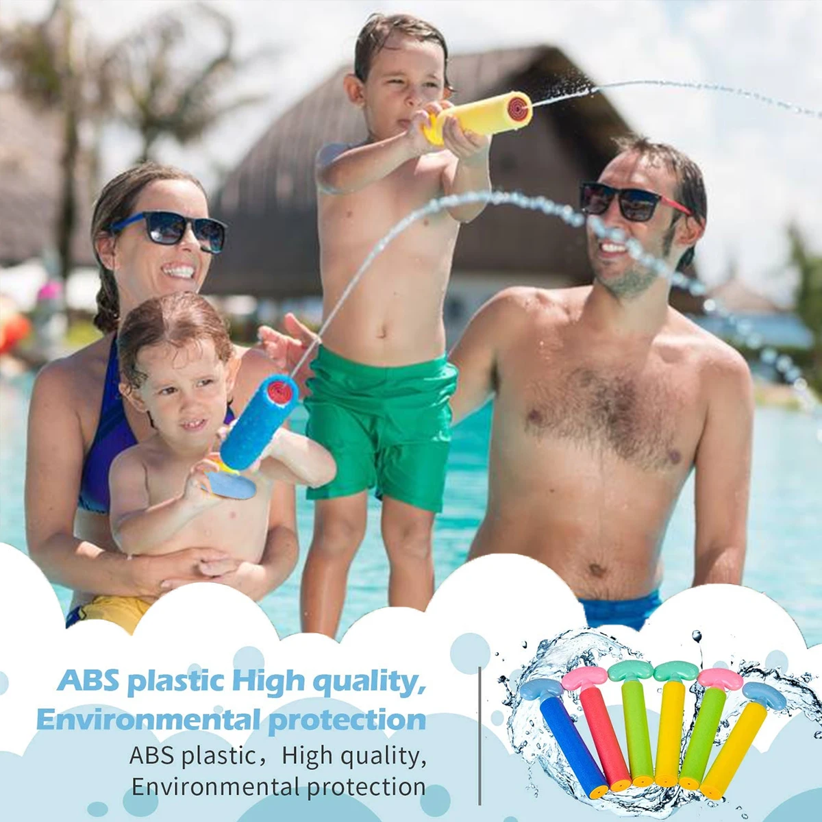 6 шт./упак. горячая Распродажа Летних водных игрушек EVA Shooter насосный распылитель