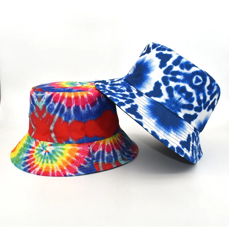 

Панама Tie Dye, 2021, женская модная Панама, цветная шляпа от солнца, аксессуары, шляпы для рыбалки