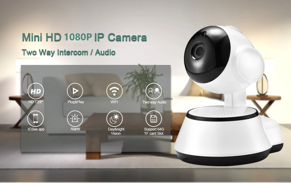 Камера видеонаблюдения V380 беспроводная Wi-Fi 1080P | Безопасность и защита