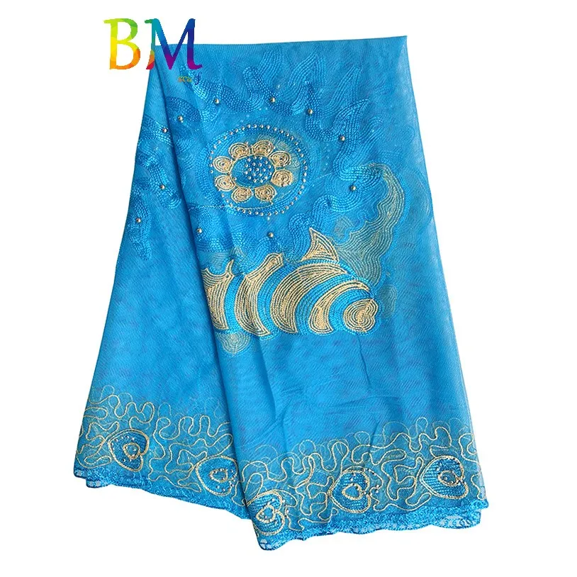 Новые африканские женские шарфы мусульманский вышитый шарф из тюли прозрачный