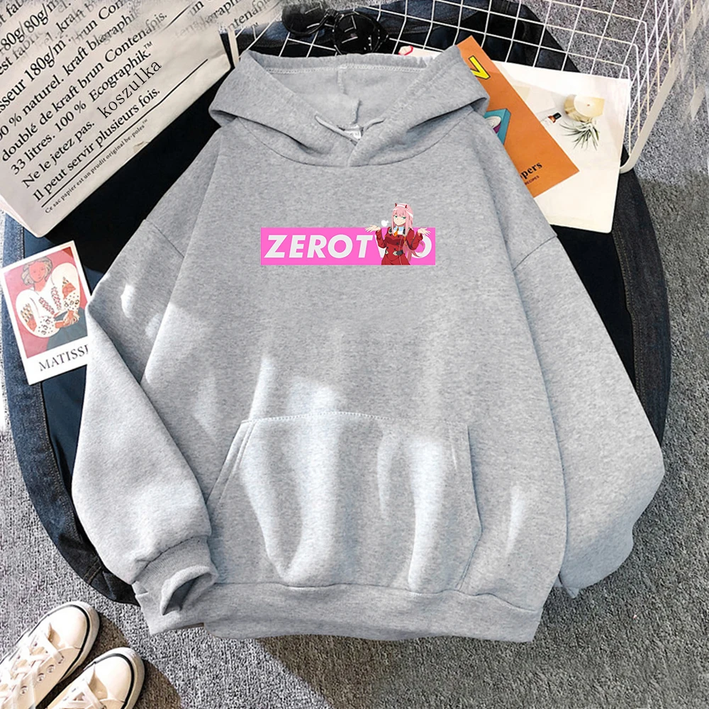 

Anime Zero Two Darling In The Franxx Hoodies Plus Size Fleece Hoodie Fashion Zero Two Men Clothing Harajuku Unisex Swearshirts