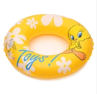 inflatable children thick life buoy summer cartoon swimming buoy floating swimming ring lounge bed for adults kids