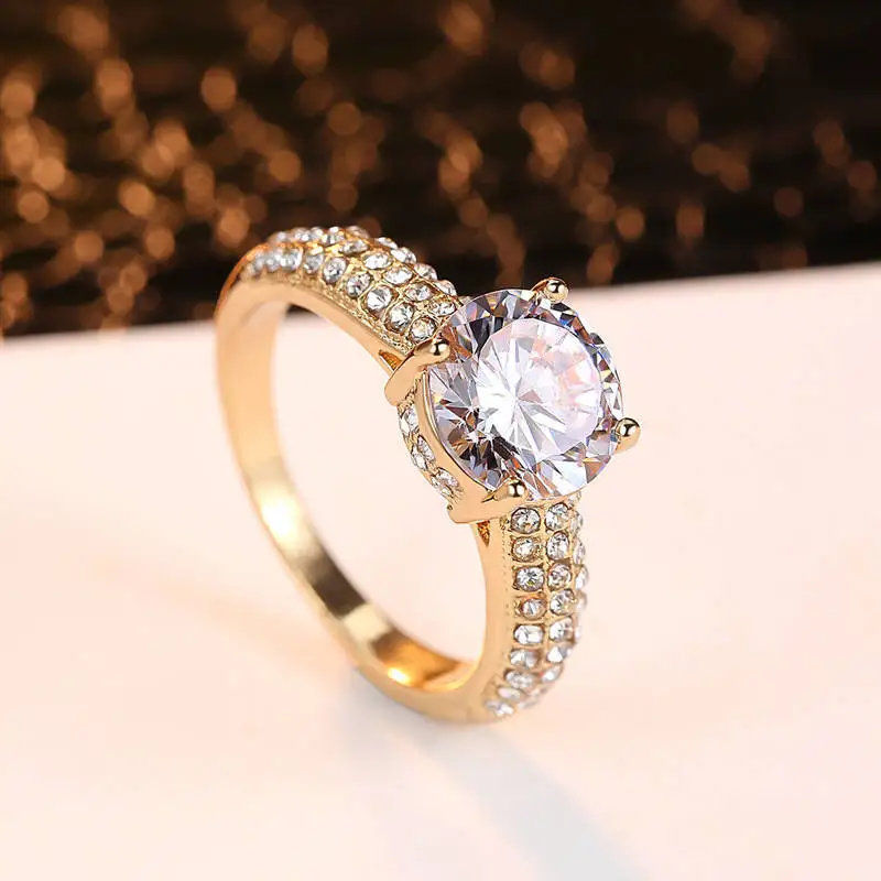 Женское кольцо с фианитом Ювелирное Украшение для вечеринки | Украшения и