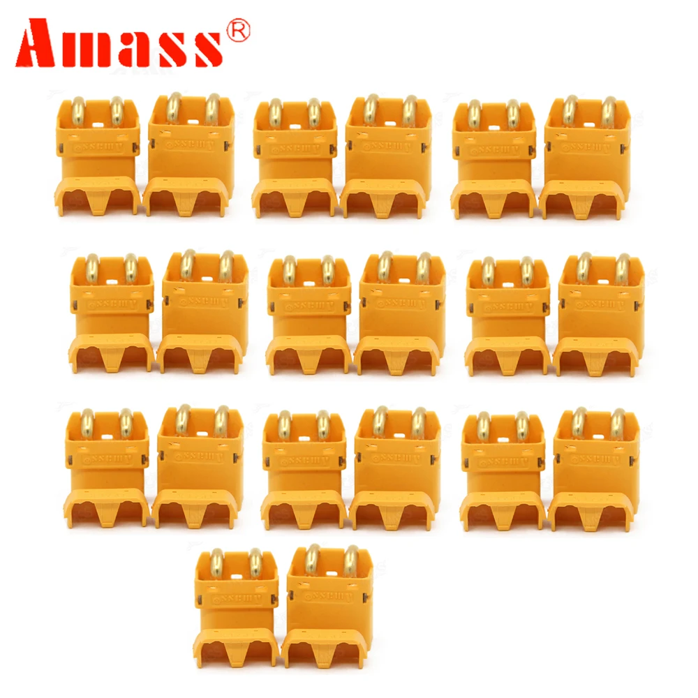 10 пар Штекерный и гнездовой разъем Amass XT60PW для радиоуправляемых моделей