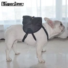 Рюкзак из искусственной кожи для собак, регулируемые сумки для щенков, маленьких и средних пород, шнауцер, французский бульдог, мопс ZLB01