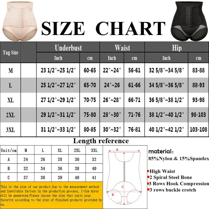 

Women Waist Trainer Body Shaper Butt Lifter High Waist Control Panties Faja Shapewear Tummy Shaper Girdle Slimming Belt M-XL