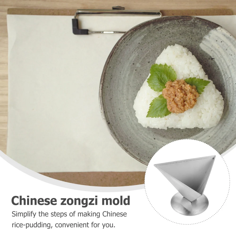 

Triangle Rice Mold Creative Zongzi Mold Stainless Steel Rice-pudding Mold
