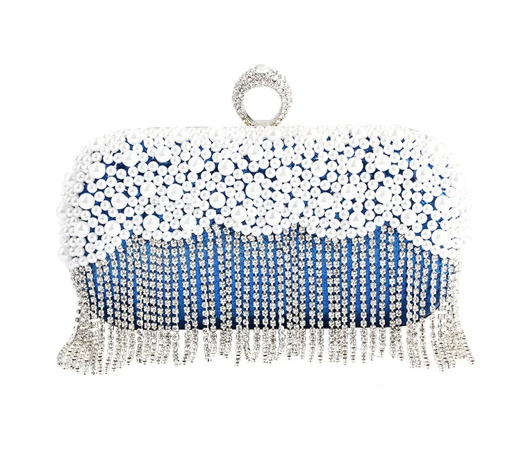Женская вечерняя сумочка с бисером в форме короны свадебные сумочки небольшого