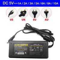 dc 5v led power adapter ac100 240v led light power supply 1a 2a 3a 5a 6a 8a 10a led strip transformer with plug