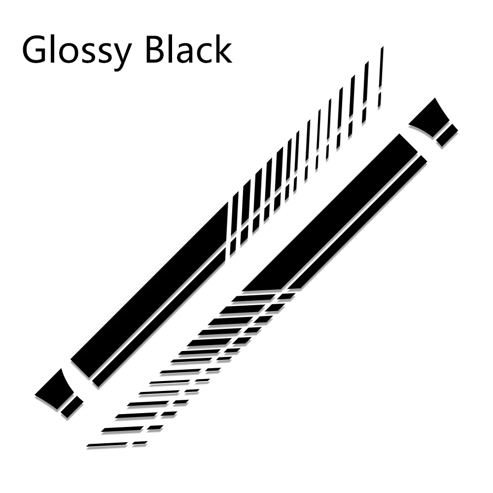 

2pcs Racing Sports Car Sticker Auto Long Side Stripe Vinyl Decals Stylish Funny Car DIY Styling Body stickers Car Accessories
