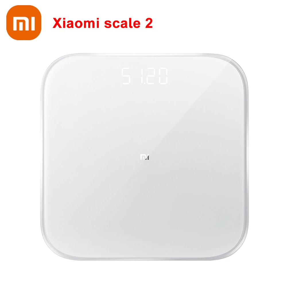 Смарт-весы Xiaomi Smart Scale 2 цифровые электронные весы со светодиодным дисплеем Bluetooth 5