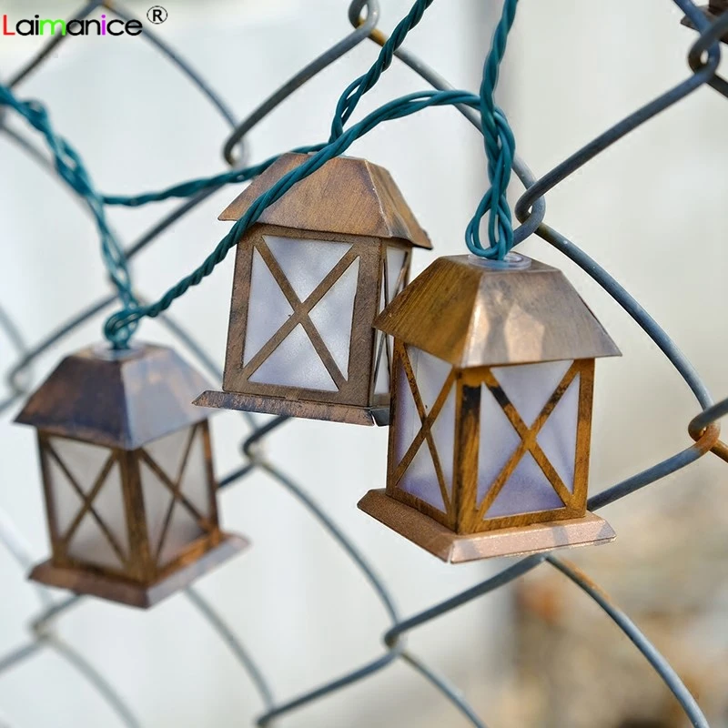 Романтические 3 м 20 светодиодные гирлянды винтажные металлические домашние