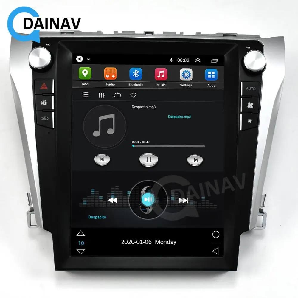 

12.1 inch Vertical Screen Car Radio Stereo For 2012 Toyota Camry Car Autoradio GPS Navigation Multimedia DVD player