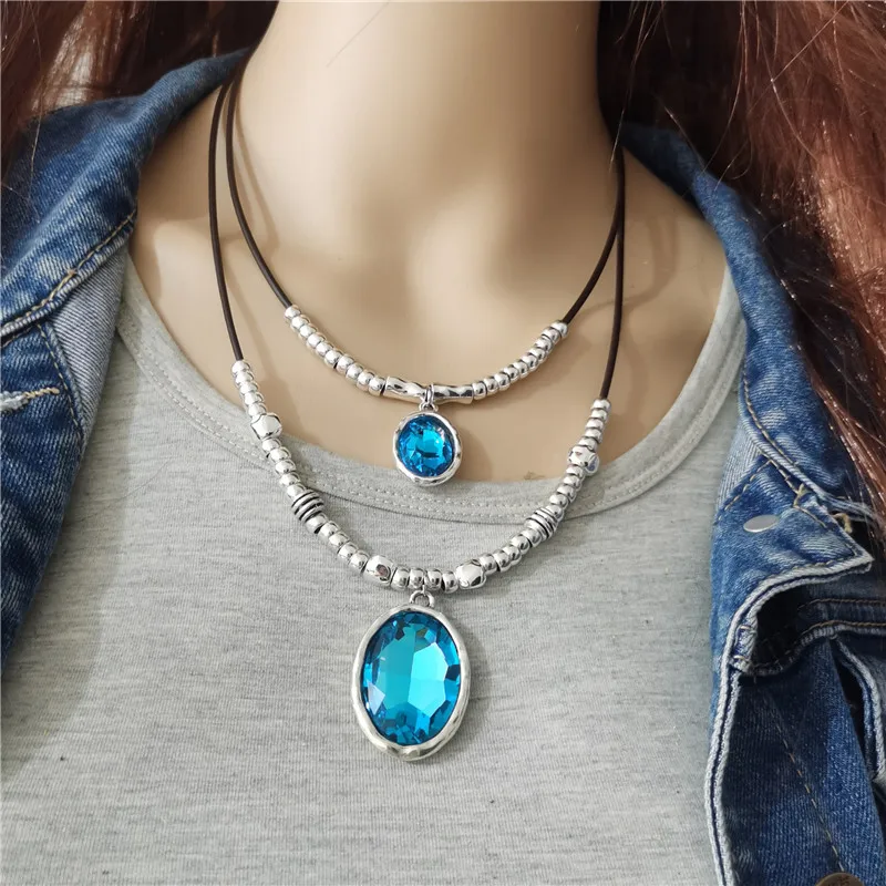 Модные ювелирные изделия Anslow дизайнерская винтажная Длинная цепочка на свитер