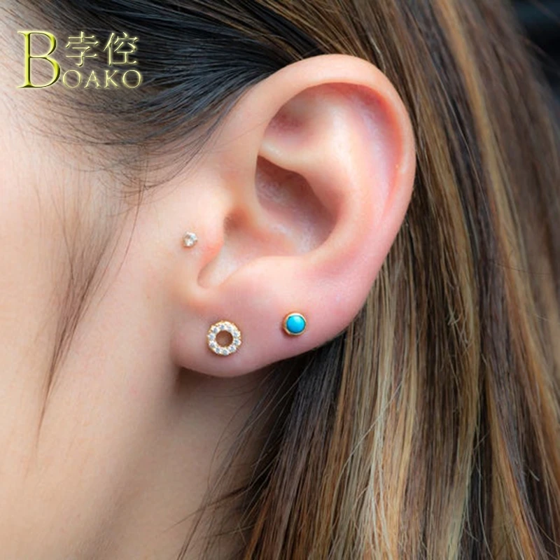 Реальные 925 Серебряные серьги для Для женщин из синего камня девушке подарок