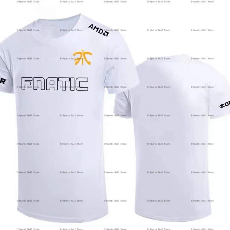 

2021summer new Fnatic e-sports team supporter Tees Fnatic team uniform men’s and women’s fashion breathable short-sleeved shirt