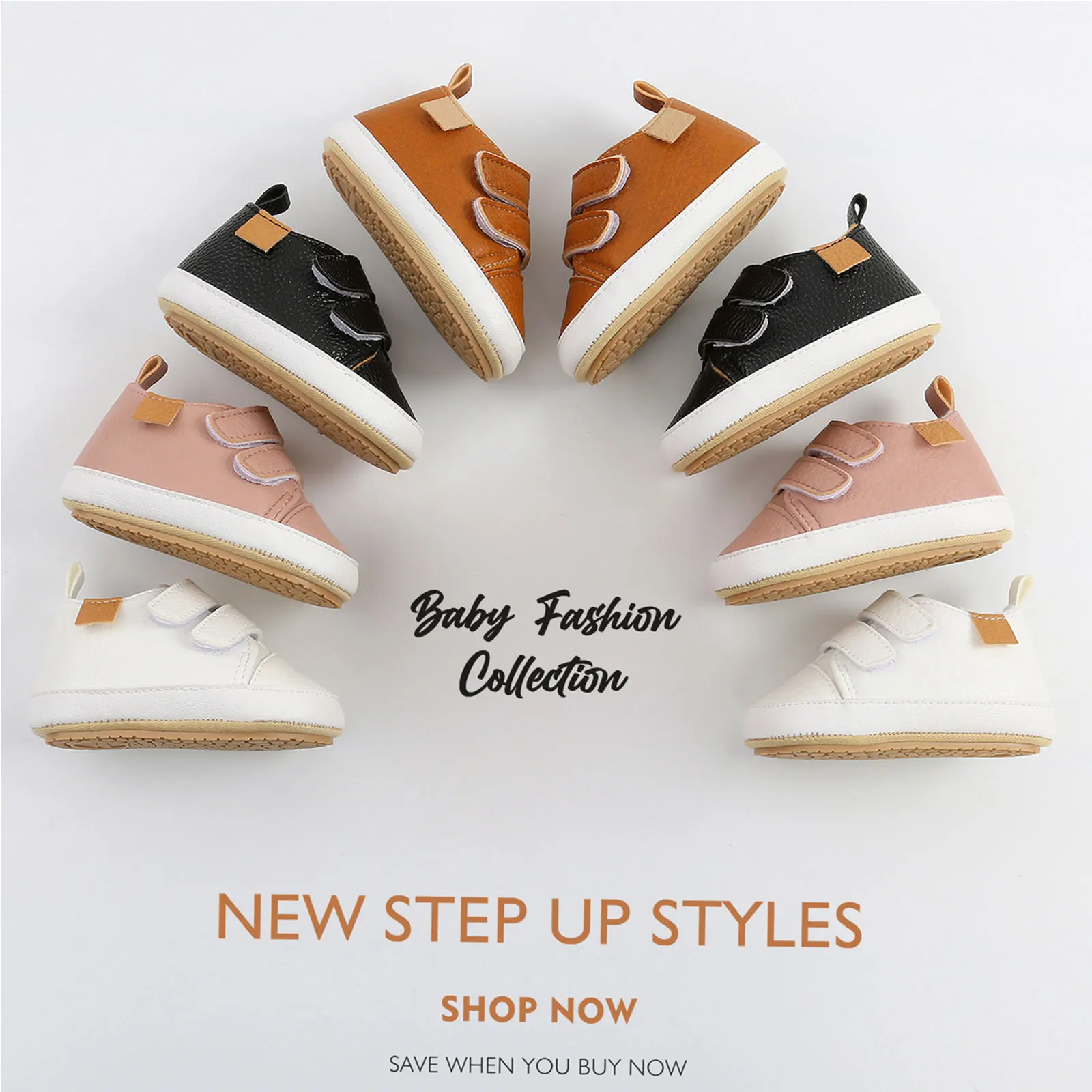 Кроссовки для новорожденных девочек и мальчиков на шнуровке резиновая