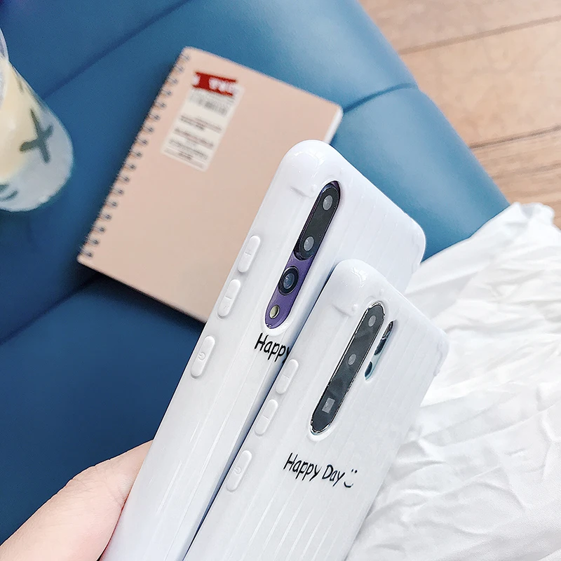 Lucky happy day чехлы для huawei P20 P30Lite Mate20 Pro 3D Полосатый Мягкий чехол из ТПУ для Honor 10 20 Nova 3 4 5Pro 5i задняя крышка fundas