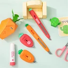 1 шт. миниатюрный симпатичный нож для моркови, портативная упаковочная коробка, резак для бумажных конвертов, нож, Открыватель, инструменты сделай сам, офисные канцелярские принадлежности для бумаги