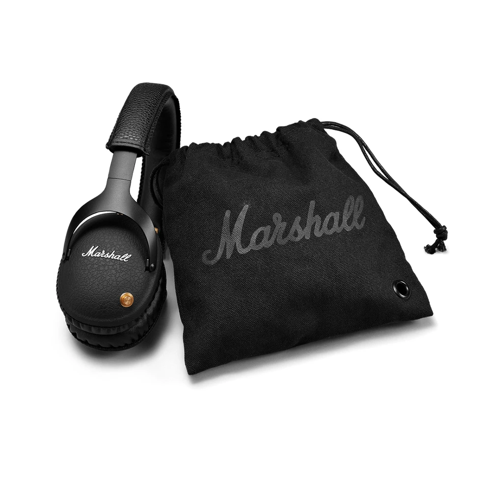 Беспроводные наушники MARSHALL Monitor с Bluetooth, наушники Rock Bass, оригинальные складные Накладные наушники черного цвета