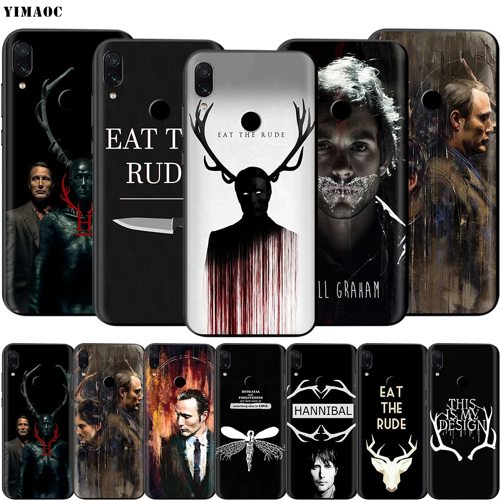Чехол Hannibal Eat the Rude для Xiaomi Redmi Note 4 4x 4a 5 5a 6 8 8A MI 9 9s 10 8T K30 Pro Max Lite Plus|Бамперы| |