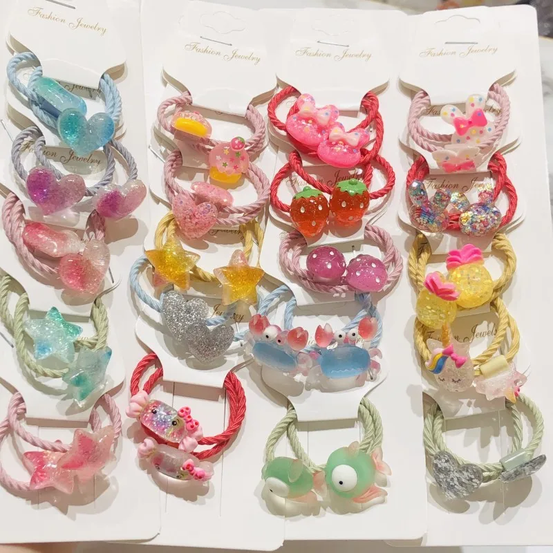 10 шт./компл. Детские резинки для волос с динозавром | Аксессуары одежды