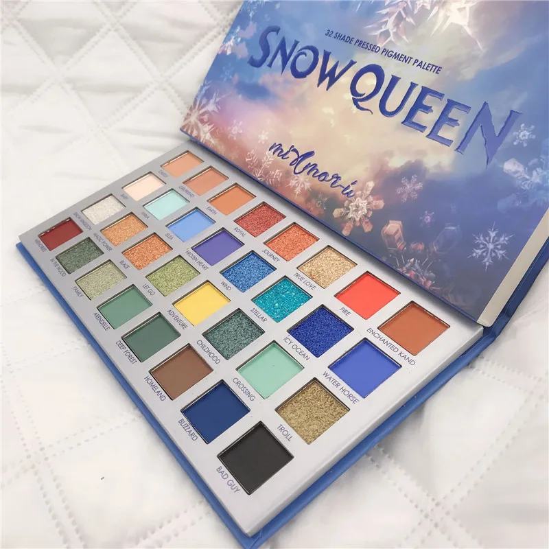 Snow Queen Glitter Eyeshadow Makeup Pallete Matte Eye shadow Palette Shimmer and Shine Powder Pigment Cosmetics | Красота и здоровье