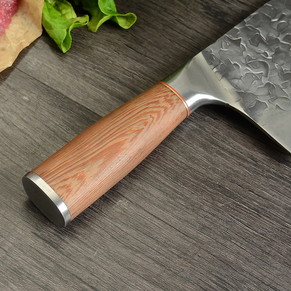 

Hand Forging Kitchen Knives Chinese Cleaver High Carbon Stainless Steel Fixed Blade Sharp Slicing Vegetable Cutting Cooking Tool