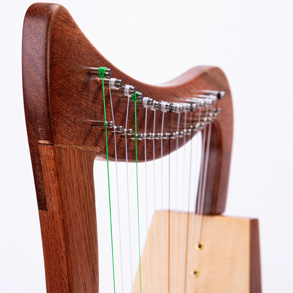 

15 String Instruments A Small Harp lyre Hoose rosewood Harp lyre with carrying bag Tuning the wrench for beginners