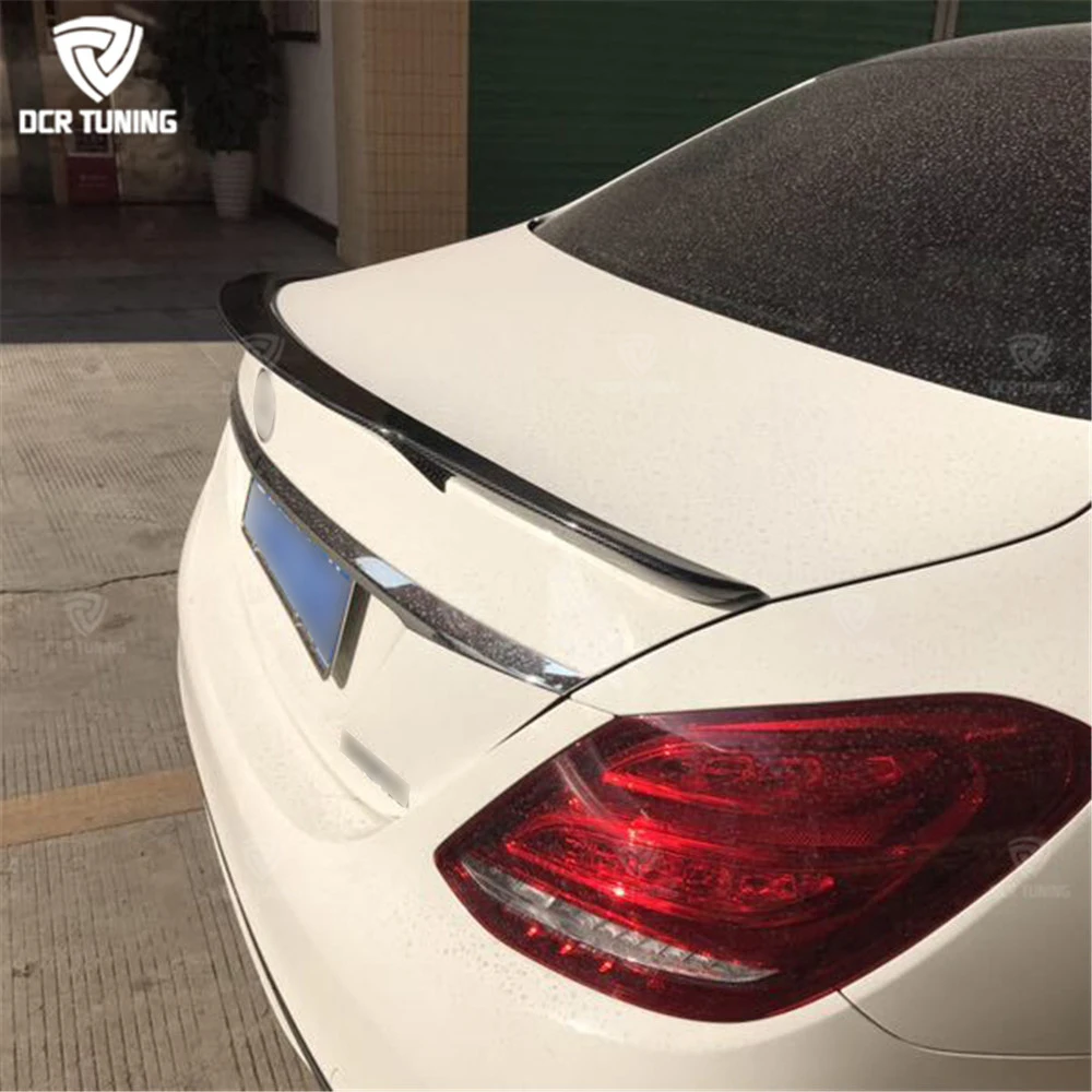 УГЛЕРОДНЫЙ спойлер для Mercedes W205 4-дверный седан C63 C180 C200 C250 C260 задний из углеродного