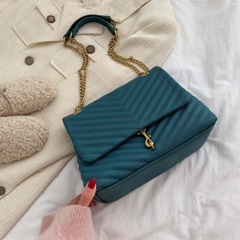 Женская сумка Классическая кожаная через плечо в стиле ретро Повседневная Сумка