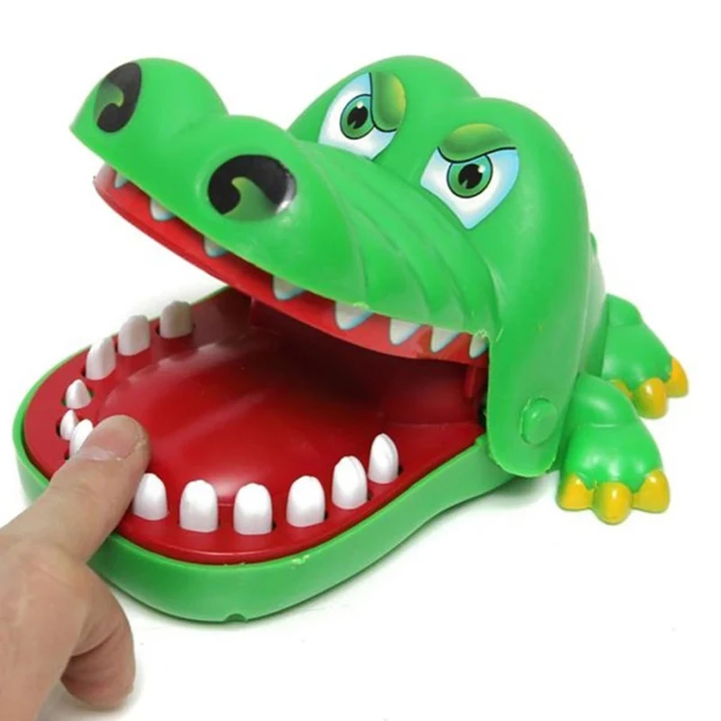 

Hot Sell Creative Practical Jokes Mouth Tooth Alligator Hand Children's Toys Family Games Classic Biting Hand Crocodile Game