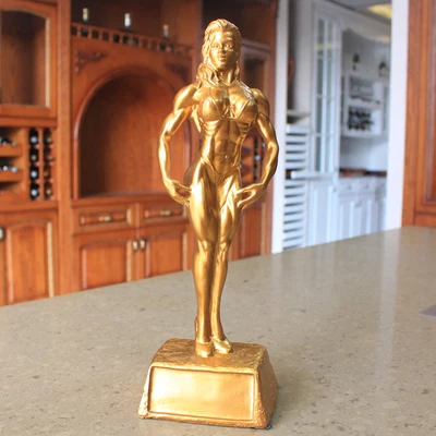 Скульптура Брюса золотого серебра Бодибилдинг Кубок соревнования фитнес-зал