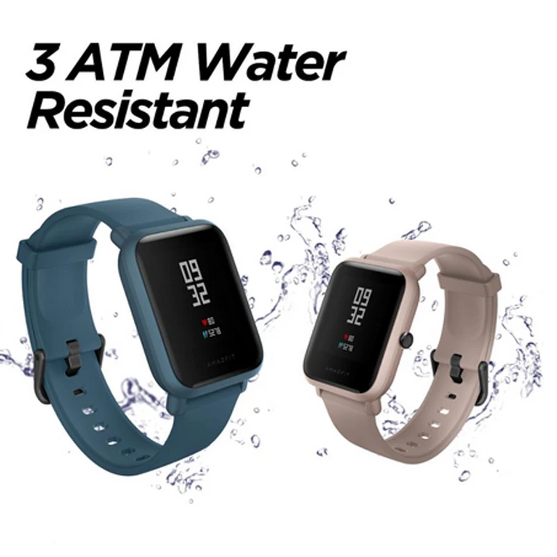 Xiaomi huami Amazfit Bip Lite 45 дней Батарея Lite 3ATM в соответствии со стандартом водонепроницаемости xiaomi smart watch amazfit bip