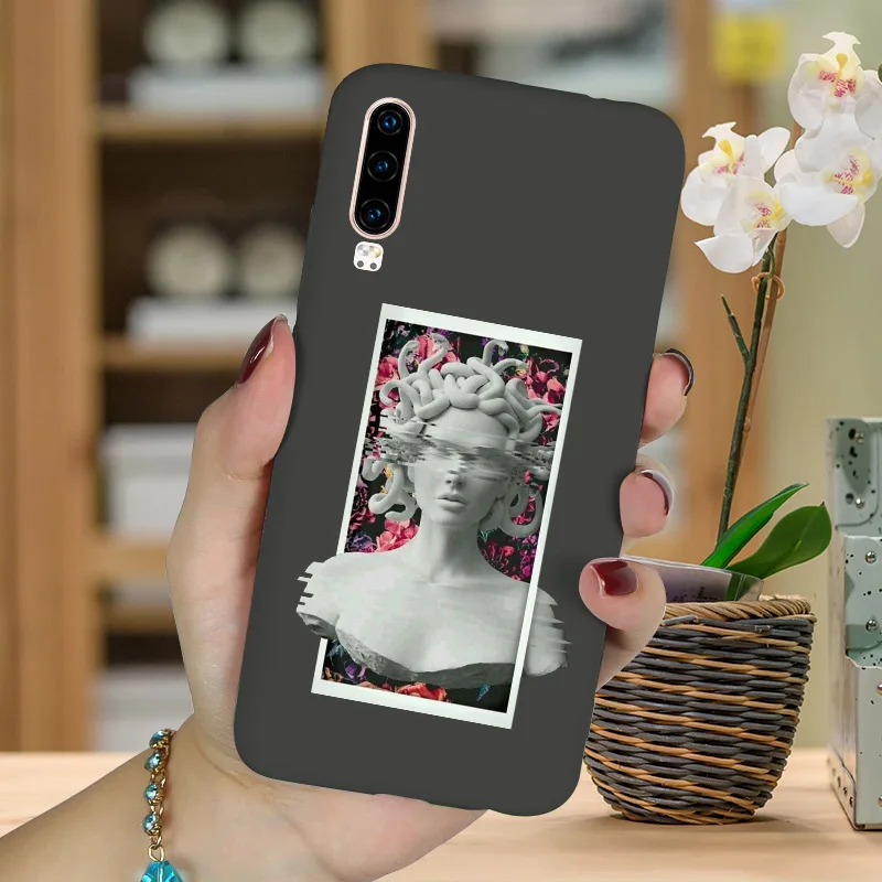 Матовая силиконовая задняя крышка для телефона Huawei P30 PRO P20 Lite P10 P40 E P Smart 2020 2018 2019 Plus