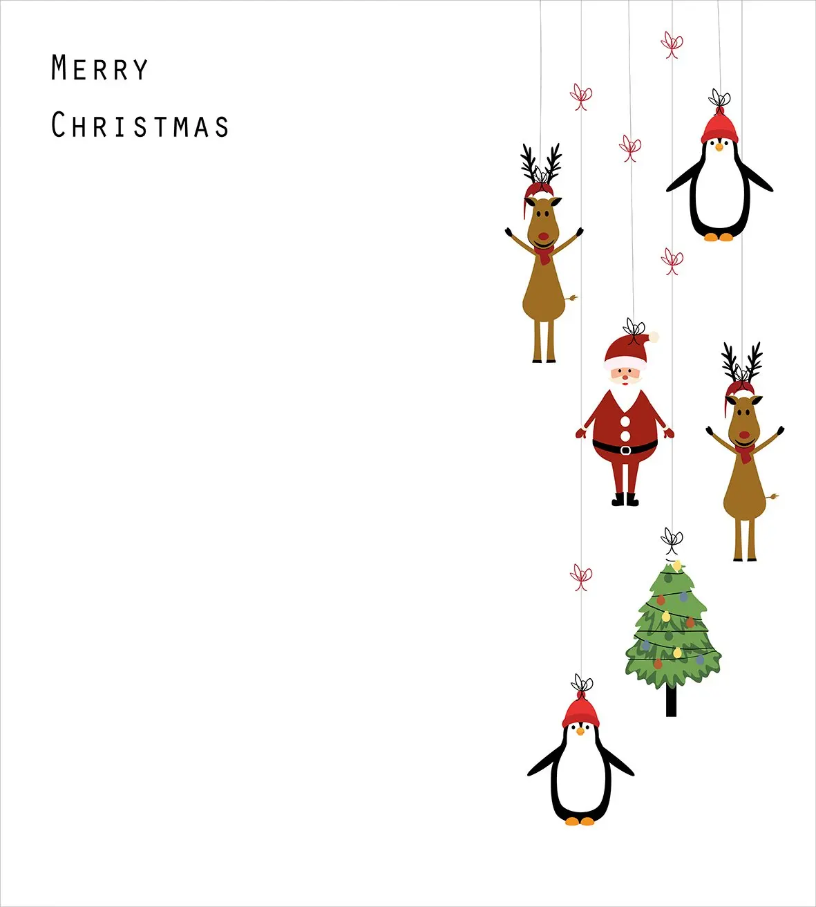 Комплект постельного белья из 3 предметов пододеяльник с оленями Санта-Клаусом