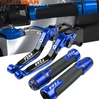 cnc motorcycle accessories brake clutch lever handle bar grip end plug for yamaha fz6n fz 6n fz6 n 1998 2003 2002 2001 2000 1999