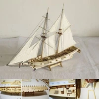 1100 scale mini wooden sailboat ship kit boat toy gift diy model decoration town assembling building kits