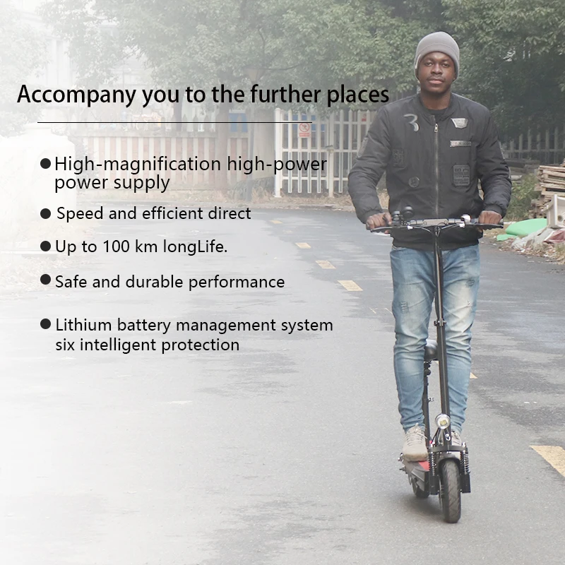 

EU/US Stock High Speed 50km/h E scooter Folding Adult 26A Lithium Battery Powerful Electric Scooter Long Range 70km 1000W No Tax
