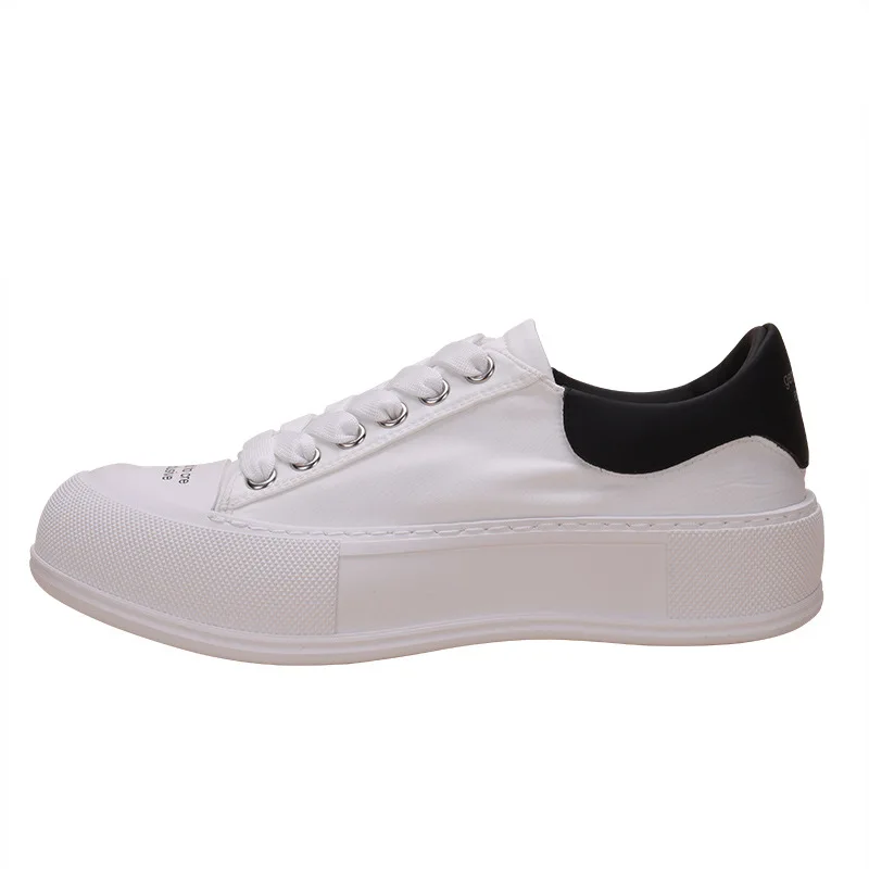 

Men's canvas shoe 2021 summer new breathable board shoes soft soles comfortable casual shoes fashion white sports shoes men