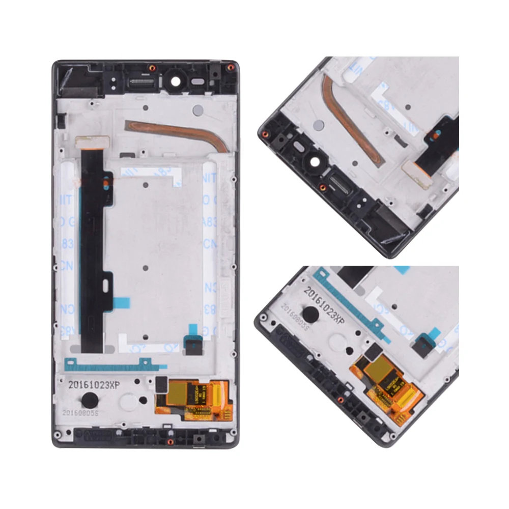 Сенсорный ЖК-экран 5 &quotдля LENOVO Vibe Shot дигитайзер в сборе для Lenovo Z90 дисплей с рамкой
