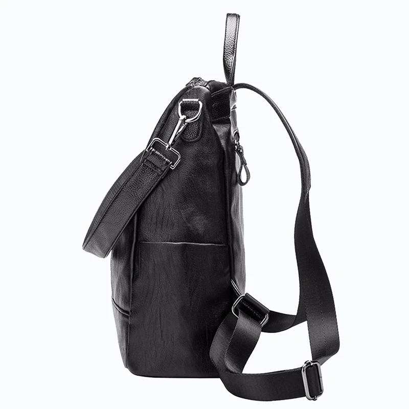Multi-Function Women Backpack Lady Leather Female School Rucksack College Shoulder Satchel Travel Bag | Багаж и сумки