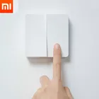 Умный домашний настенный выключатель Xiaomi Mijia, светодиодный переключатель с однимдвумя тремя режимами включениявыключения