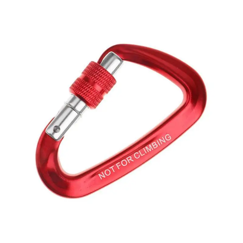 12KN винтовой карабин из алюминиевого сплава d-образный крюк петля замок для