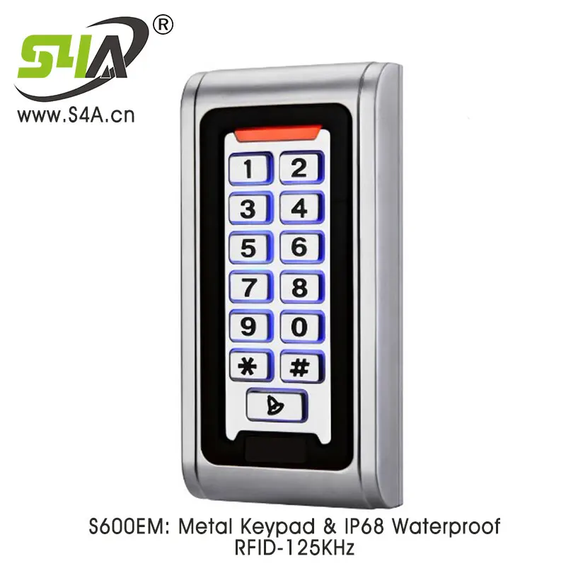 IP68 Водонепроницаемая автономная RFID металлическая клавиатура контроля доступа - Цвет: S600
