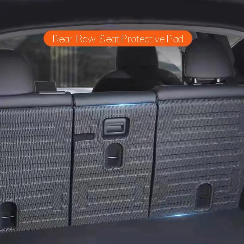 Скидка Защитный коврик для заднего сиденья Tesla Model Y 2022 2021 2020, противоударный коврик из ТПЭ, чехол для сиденья и коврики для багажника, коврик для баг...