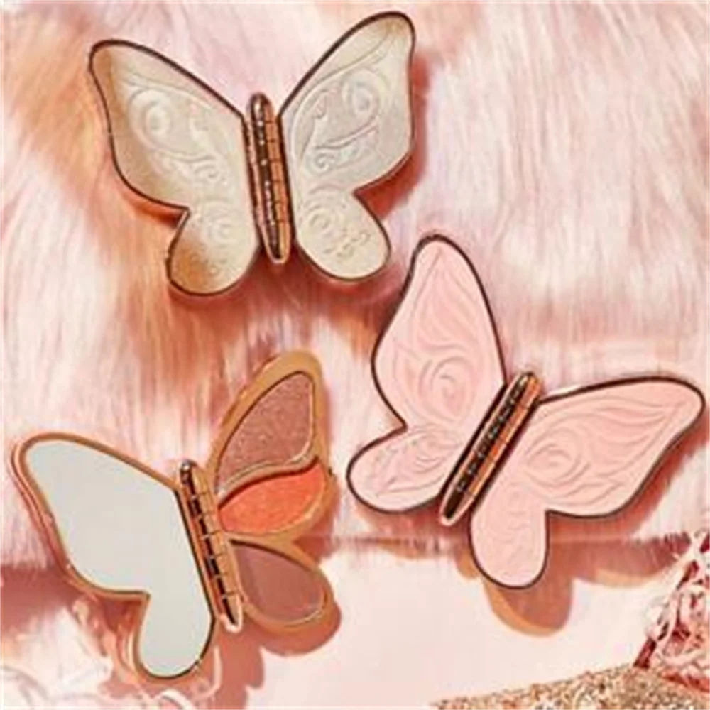

6 Colors Eyeshadow Palette Butterfly Eye Shadow Paleta De Sombras Lucky Pearl Sequins Matte Makeup Plate Glitter Eyeshadow