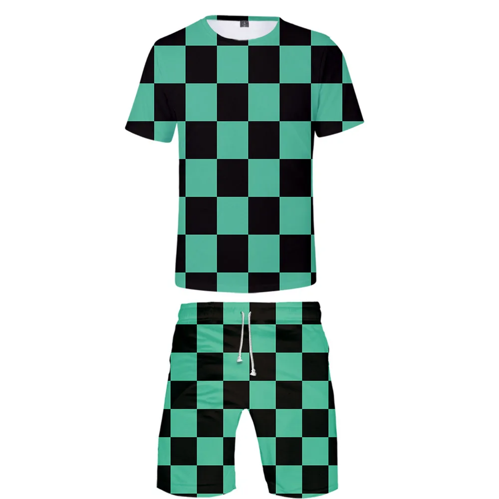 

Demon Slayer Cosplay 3D Printed Two Piece Set Trendy Summer T-shirts+Casual Shorts Hot Sale 2019 Trendy Streetwear Clothes