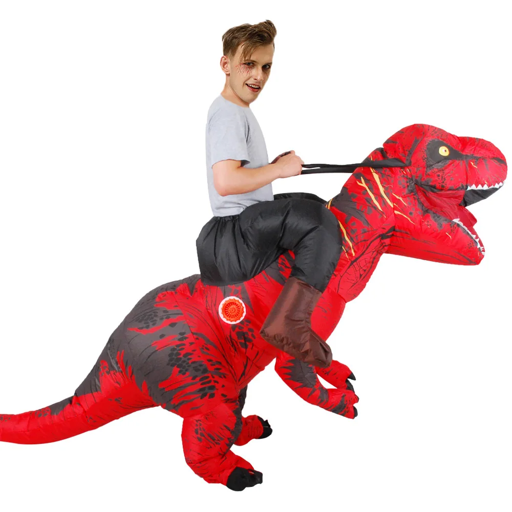 Пурим T-REX Костюм надувной динозавр Косплей Костюм Фантазия Blowup динозавр карнавальный Хэллоуин надувной костюм взрослый размер
